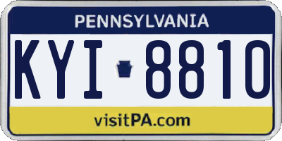PA license plate KYI8810