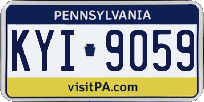 PA license plate KYI9059