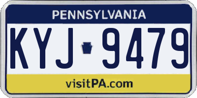 PA license plate KYJ9479