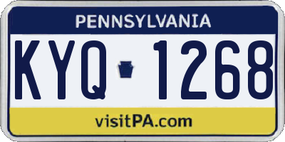 PA license plate KYQ1268