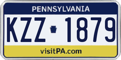 PA license plate KZZ1879
