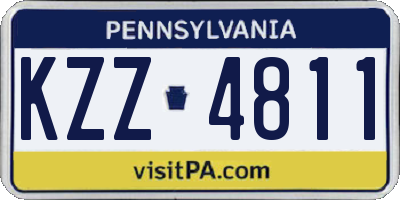 PA license plate KZZ4811