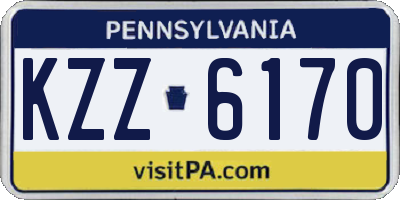 PA license plate KZZ6170