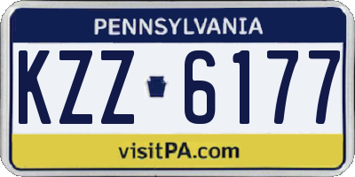 PA license plate KZZ6177