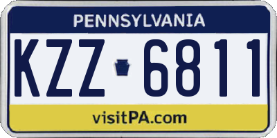 PA license plate KZZ6811