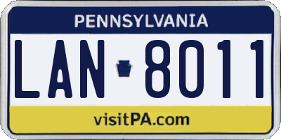 PA license plate LAN8011