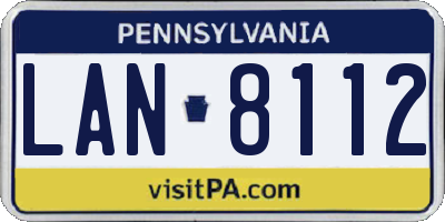 PA license plate LAN8112
