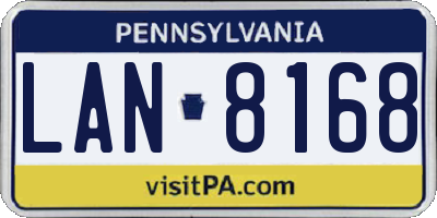 PA license plate LAN8168