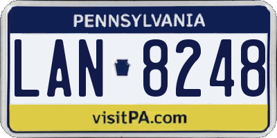 PA license plate LAN8248