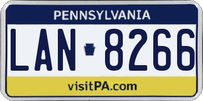 PA license plate LAN8266