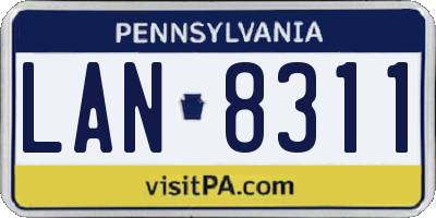PA license plate LAN8311