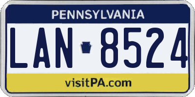 PA license plate LAN8524