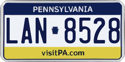PA license plate LAN8528