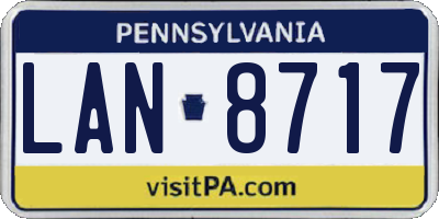 PA license plate LAN8717