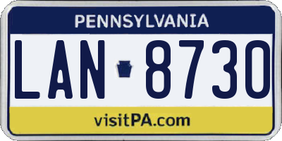 PA license plate LAN8730