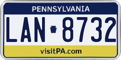 PA license plate LAN8732