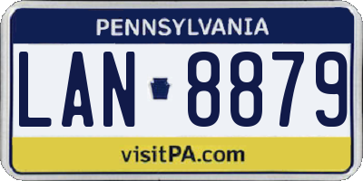 PA license plate LAN8879