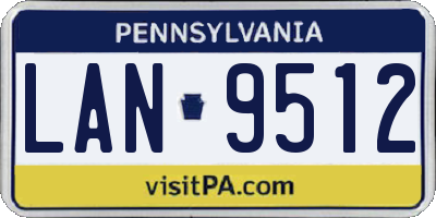 PA license plate LAN9512