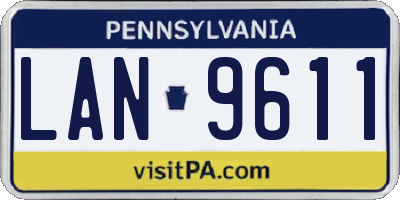 PA license plate LAN9611