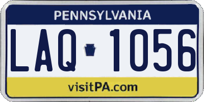 PA license plate LAQ1056