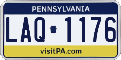 PA license plate LAQ1176