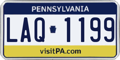 PA license plate LAQ1199