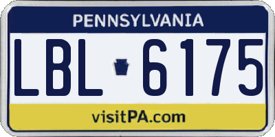PA license plate LBL6175