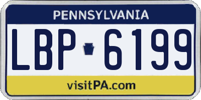 PA license plate LBP6199