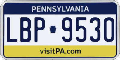 PA license plate LBP9530