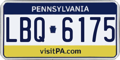 PA license plate LBQ6175