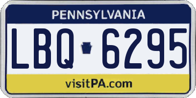 PA license plate LBQ6295