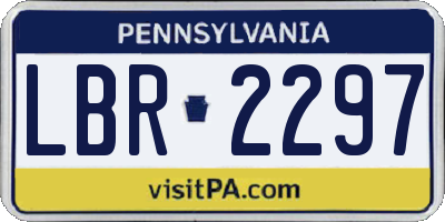 PA license plate LBR2297