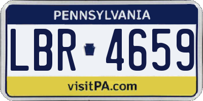 PA license plate LBR4659