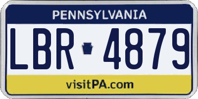 PA license plate LBR4879
