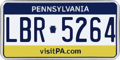 PA license plate LBR5264