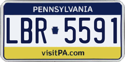 PA license plate LBR5591