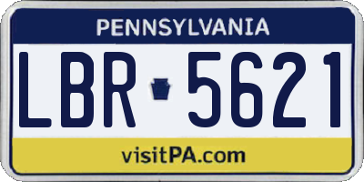 PA license plate LBR5621