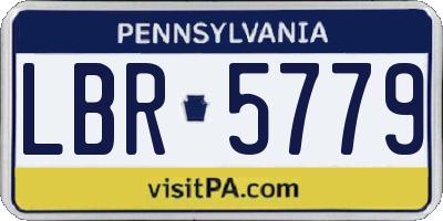 PA license plate LBR5779