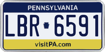 PA license plate LBR6591