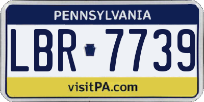PA license plate LBR7739