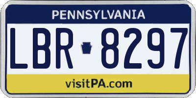 PA license plate LBR8297