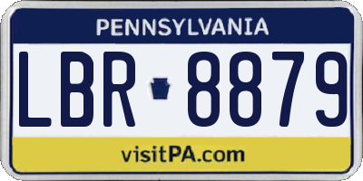 PA license plate LBR8879