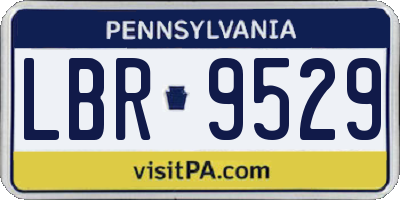 PA license plate LBR9529