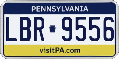 PA license plate LBR9556