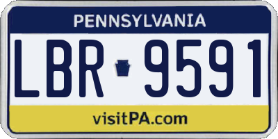 PA license plate LBR9591