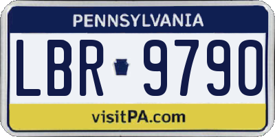 PA license plate LBR9790