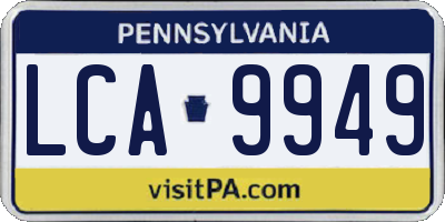 PA license plate LCA9949