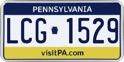 PA license plate LCG1529