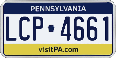 PA license plate LCP4661