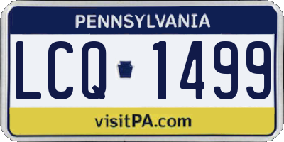 PA license plate LCQ1499
